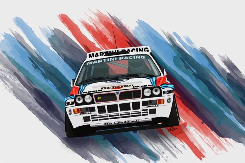 Плакат Lancia Delta