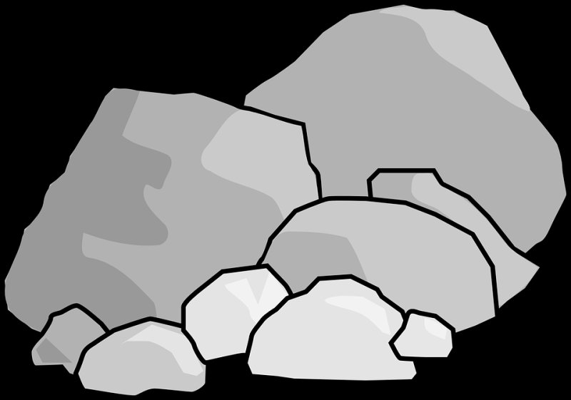 Камень нарисованный