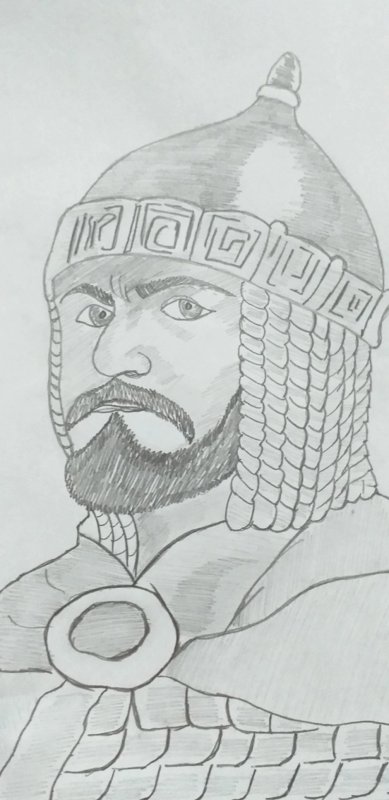 Кантата Александр Невский рисунок карандашом