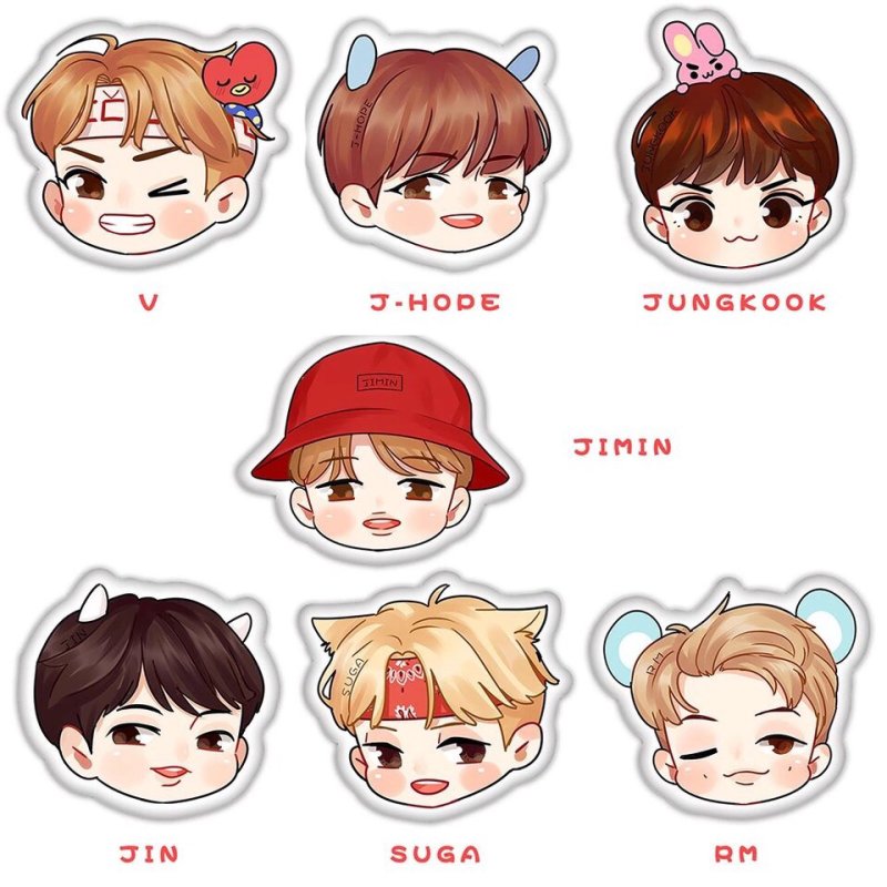 BTS наклейки