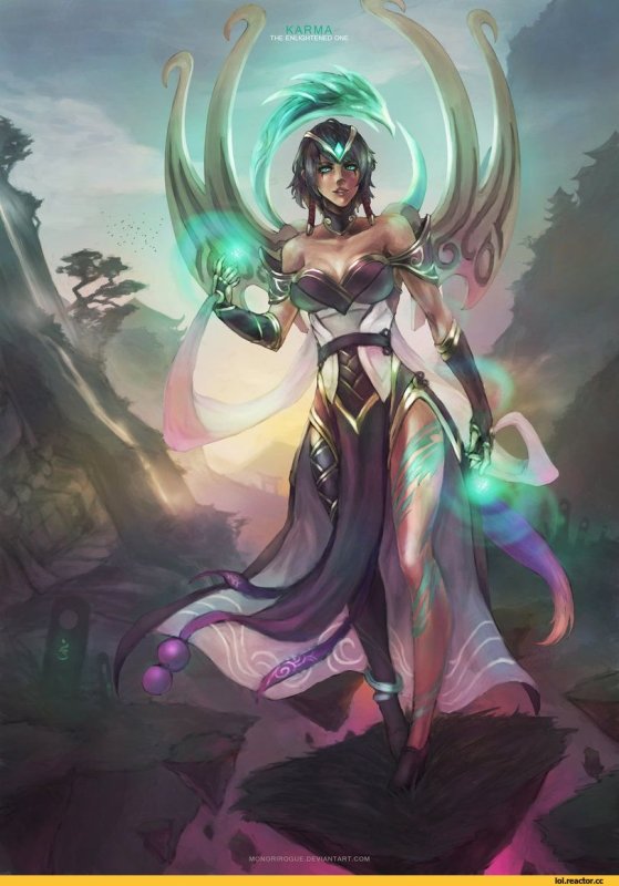 Падшая карма арт League of Legends