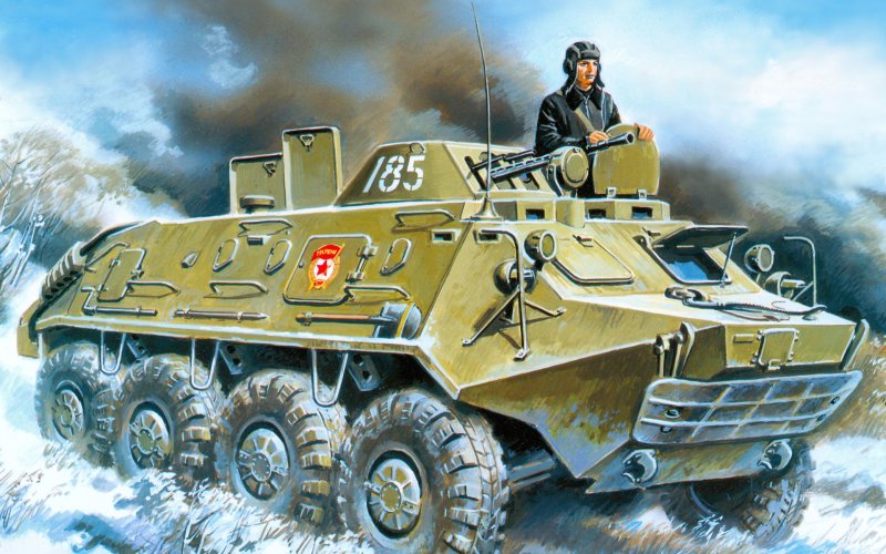 72911 ICM 1/72 БТР-60пб, бронетранспортер