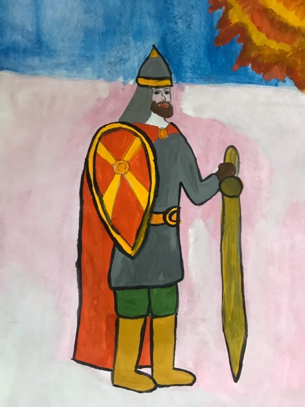 Александр Невский рисунки детей
