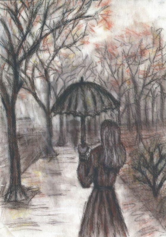 Осень карандашом