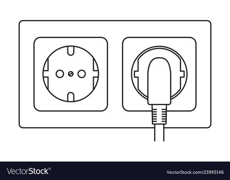 Электрическая розетка рисунок для детей