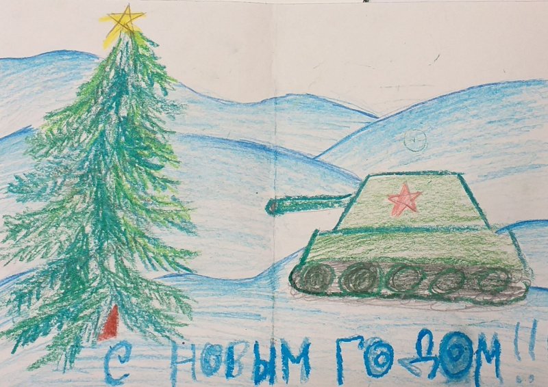 Елка Победы рисунок легкий и простой