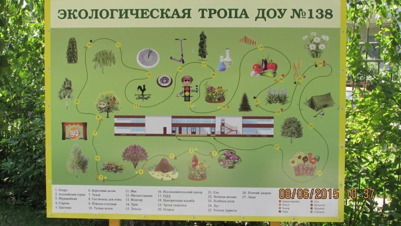 Экологическая тропа в детском саду для детей
