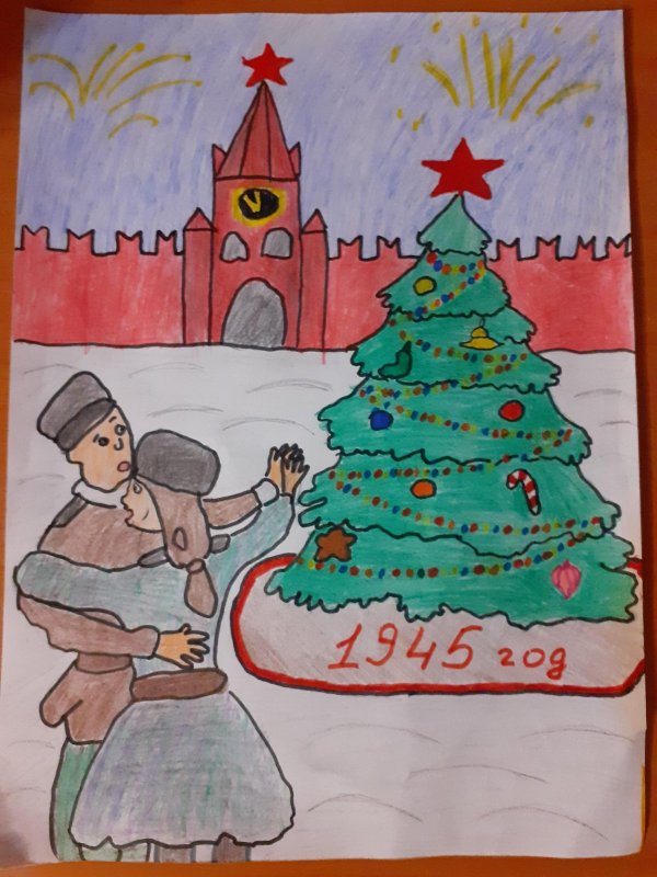 Новогодняя елка Победы конкурс рисунков