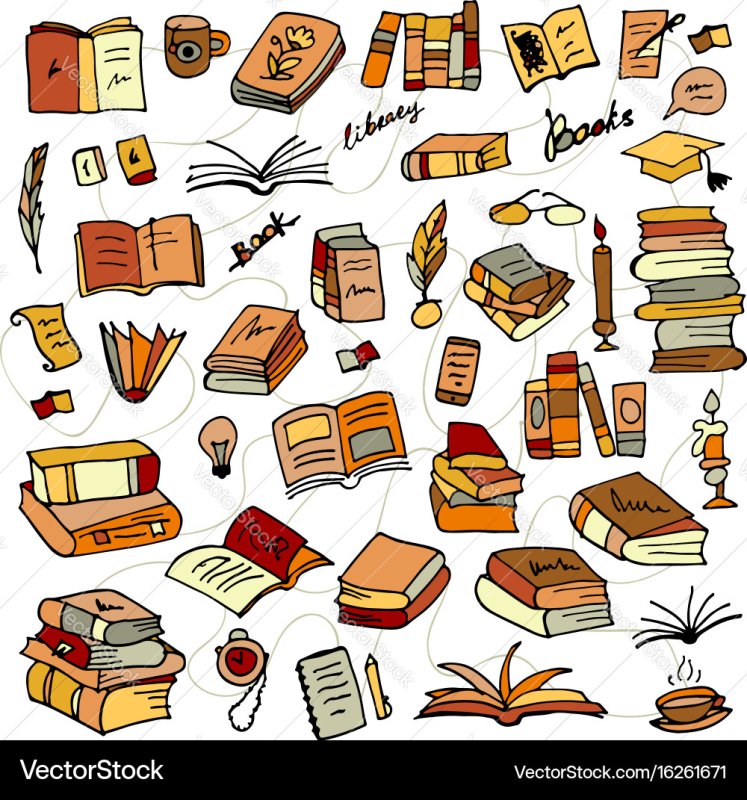 Книга мини рисунок