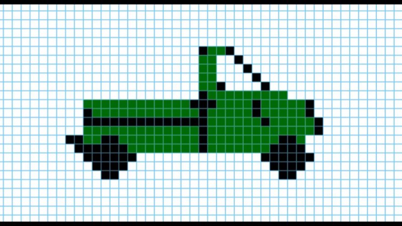 Рисунки по клеточкам легкие