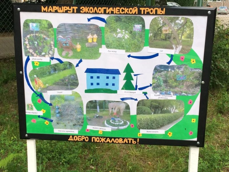 Станции экологической тропы в детском саду