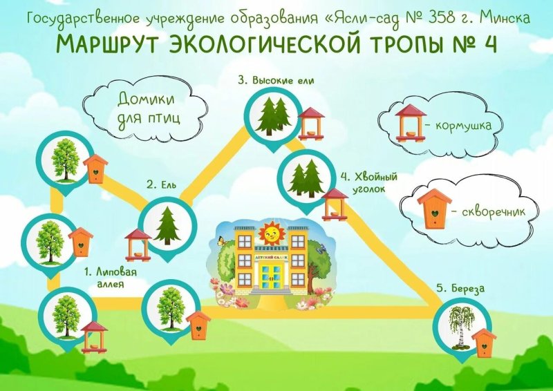 Экологическая тропа маршрут в ДОУ