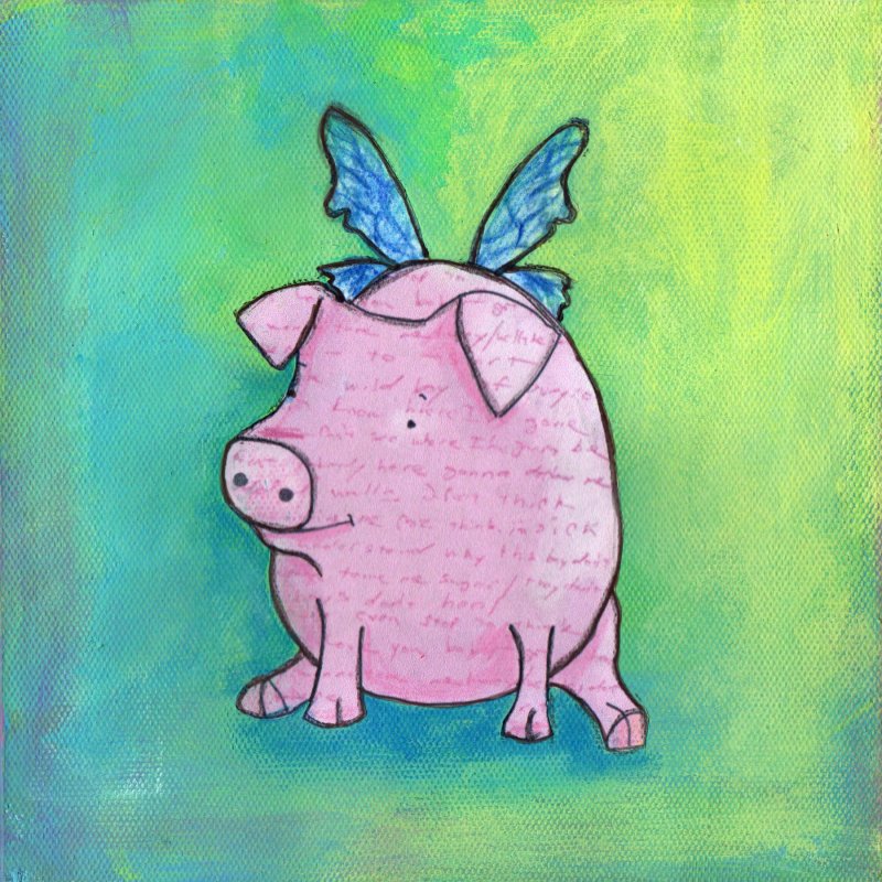 Рисунки свиньи прикольные