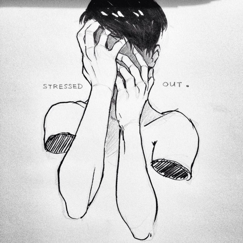 Рисунки карандашом грустные