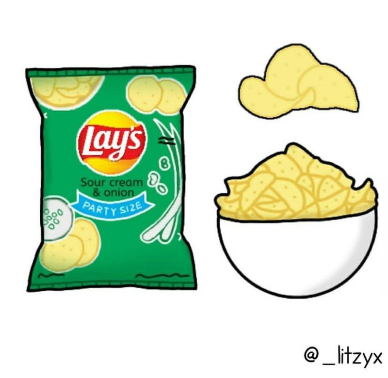 Чипсы рисунок