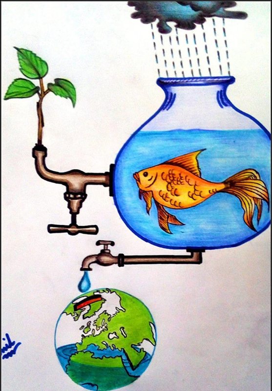 Рисунки на тему сбережения воды