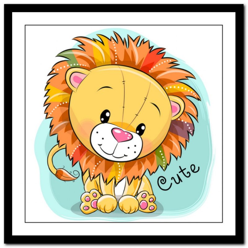 Львенок рисунок