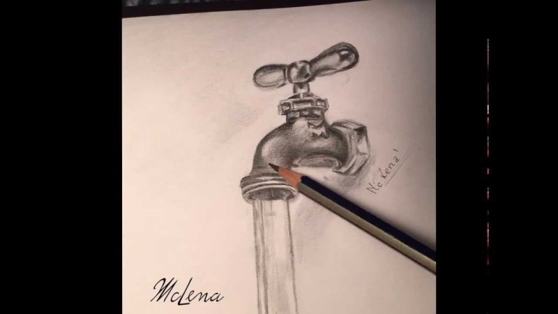 Водопроводный кран рисунок