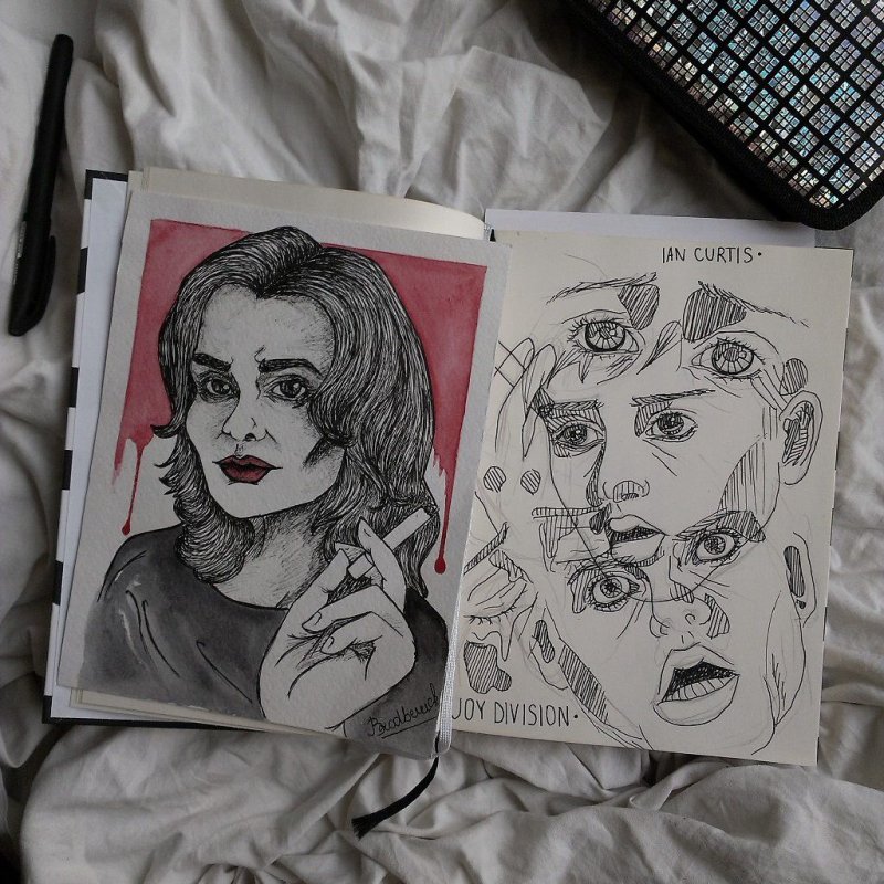 Рисунки в скетчбук люди