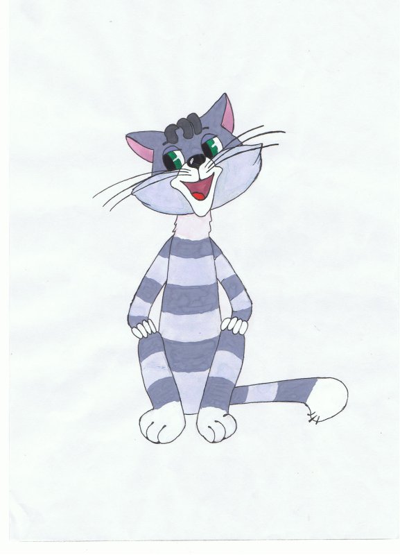 Рисунок кота Матроскина