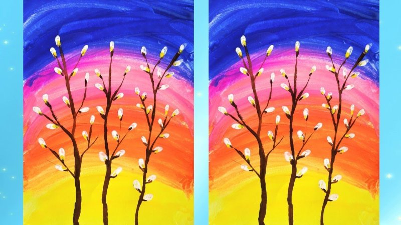 Рисование для детей Весна