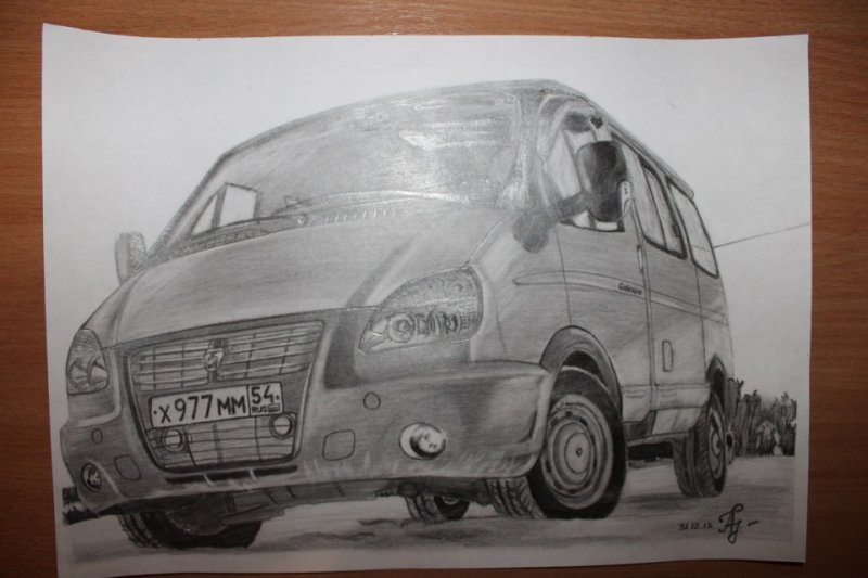 Газель рисунок карандашом