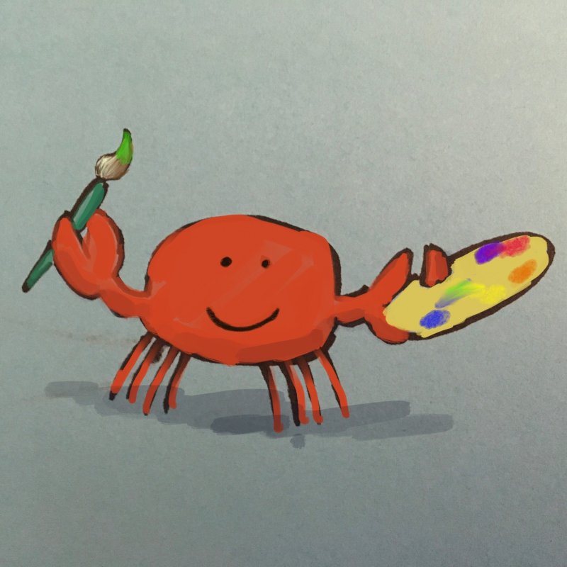 Прикольный краб