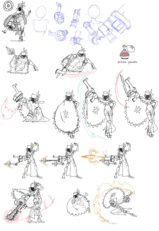 Skullgirls зарисовки