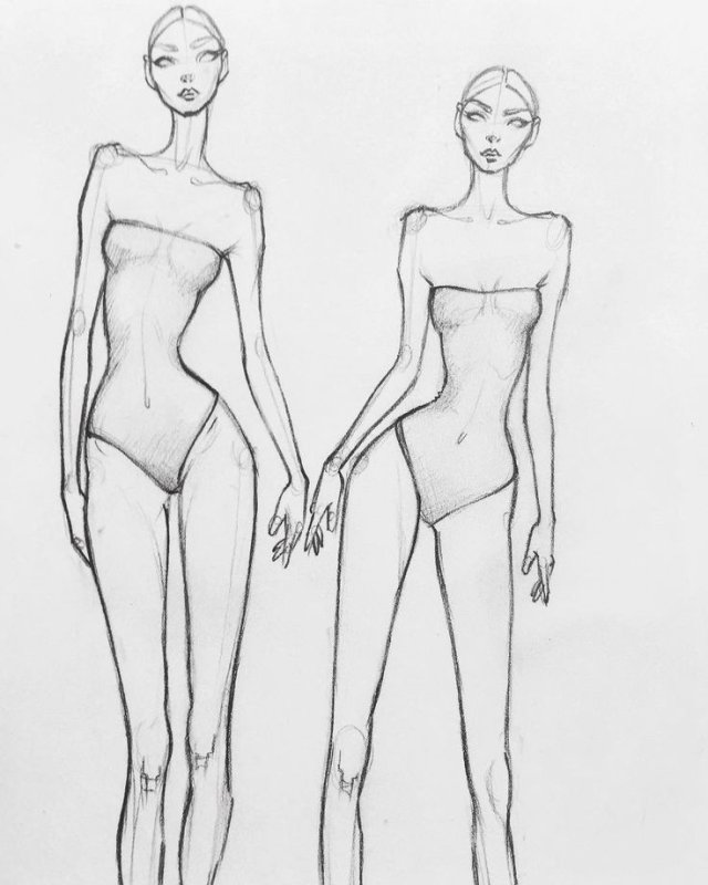 Макет для рисования одежды