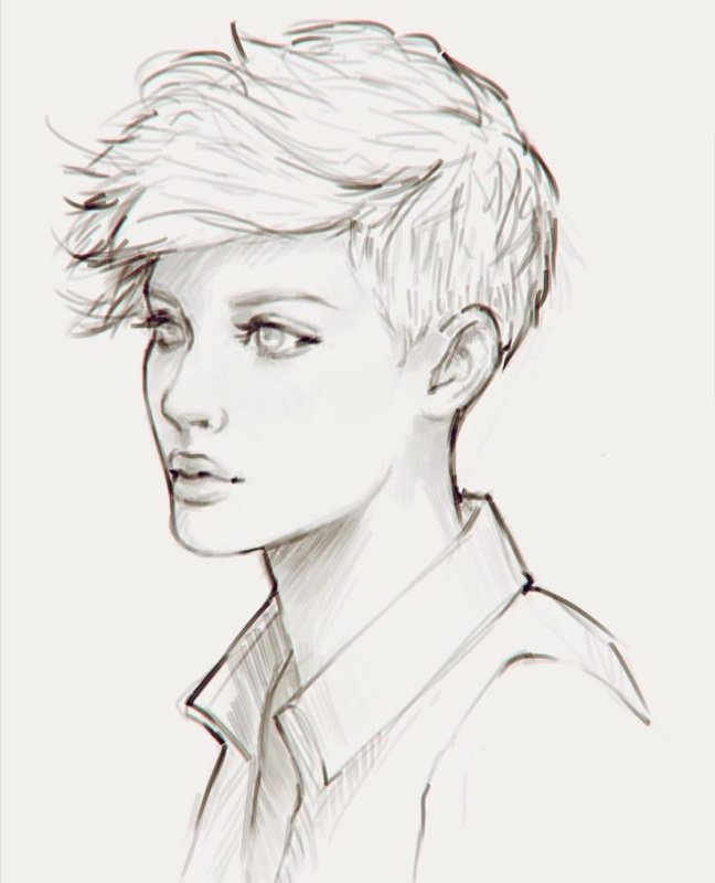 Рисунок парня карандашом для срисовки