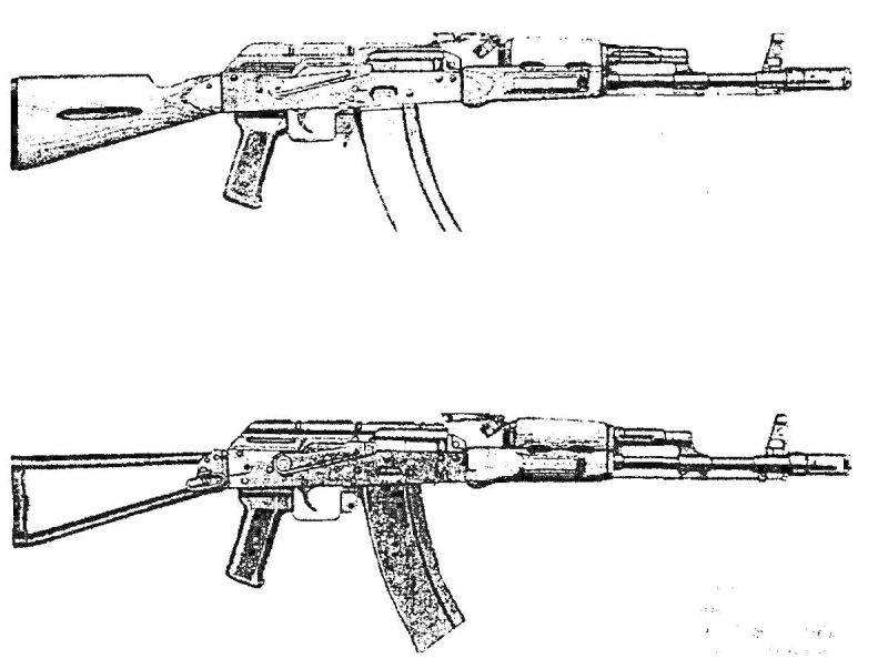 AK-103 автомат чертеж