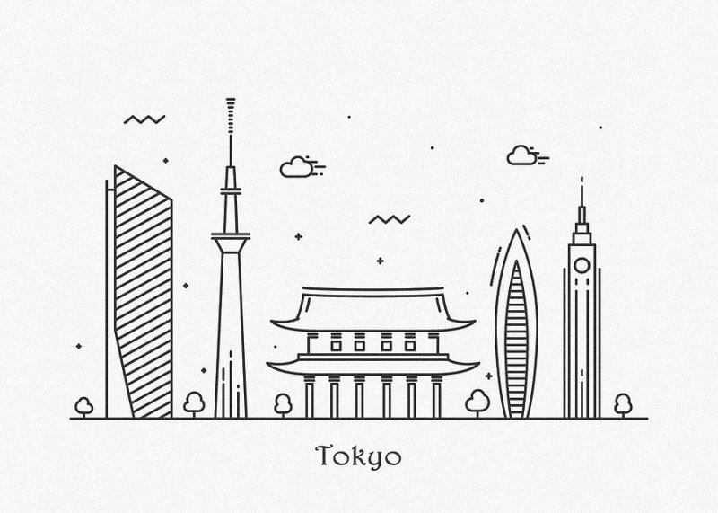 Рисунок города для срисовки
