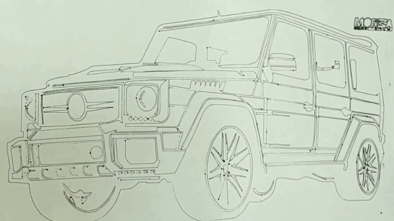 Mercedes Benz AMG g63 карандаш