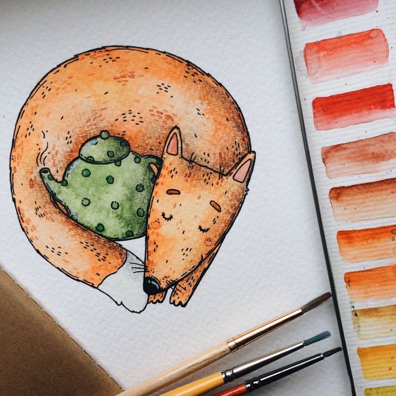 Рисунки в скетчбук