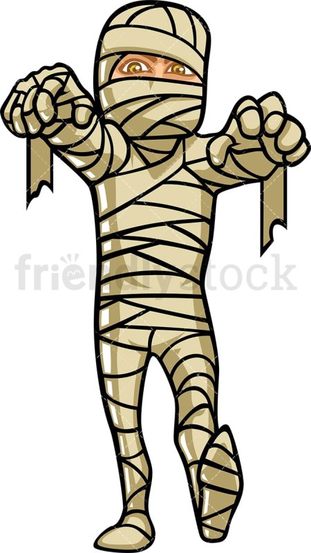 рисунок мумии