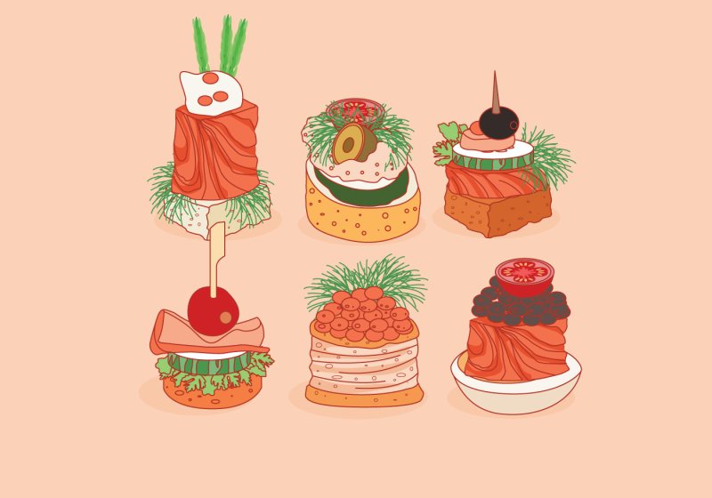 Канапе рисунок