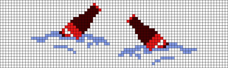 Рисунки по клеточкам легкие
