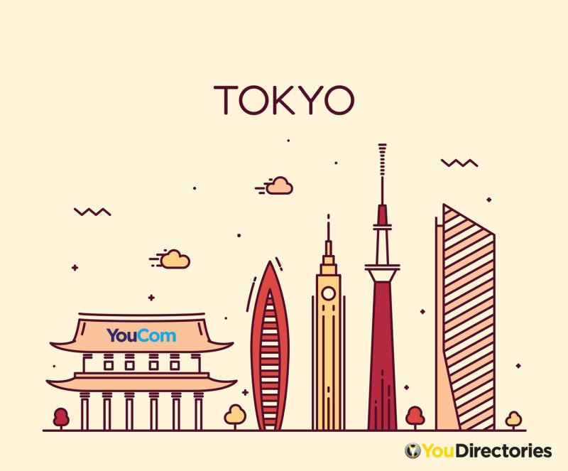 Токио рисунок карандашом