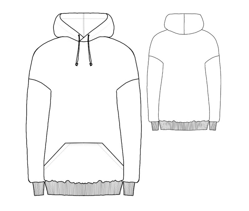 Лекала толстовок