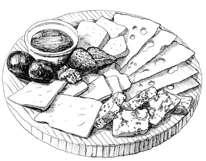 Блюдо рисунок