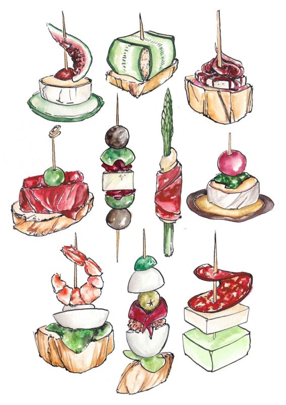 Рисунки еды