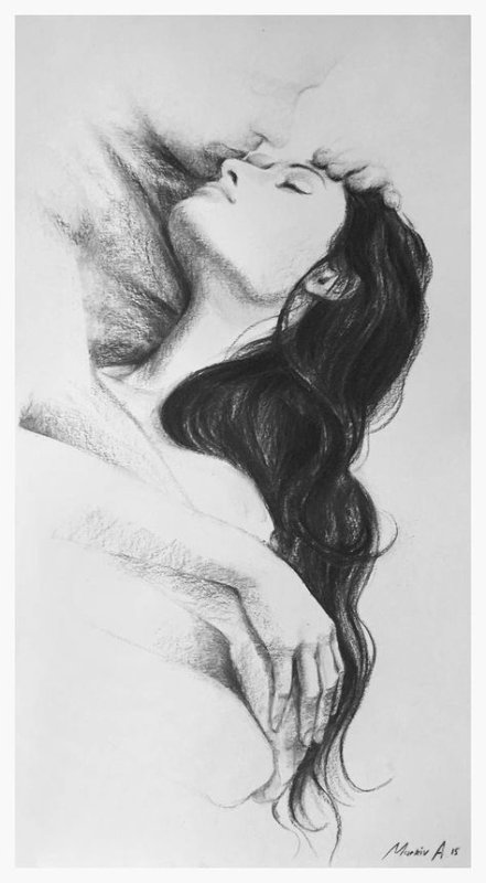 Страсть рисунок карандашом