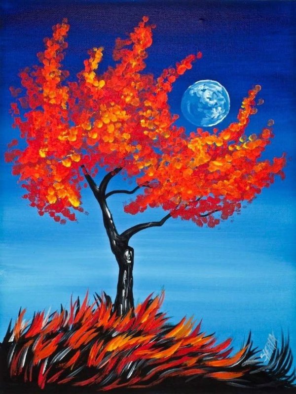 Рисунки красками