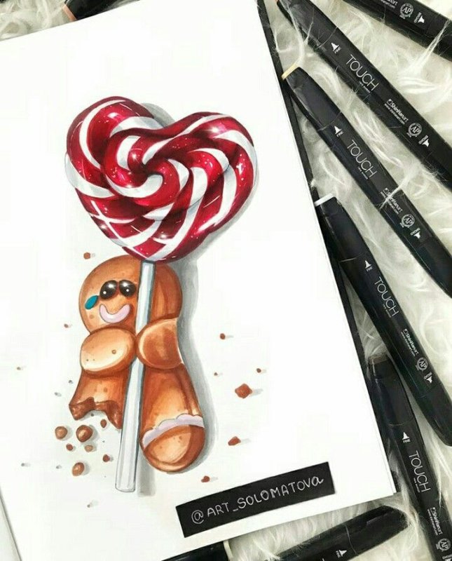 Рисунки маркерами