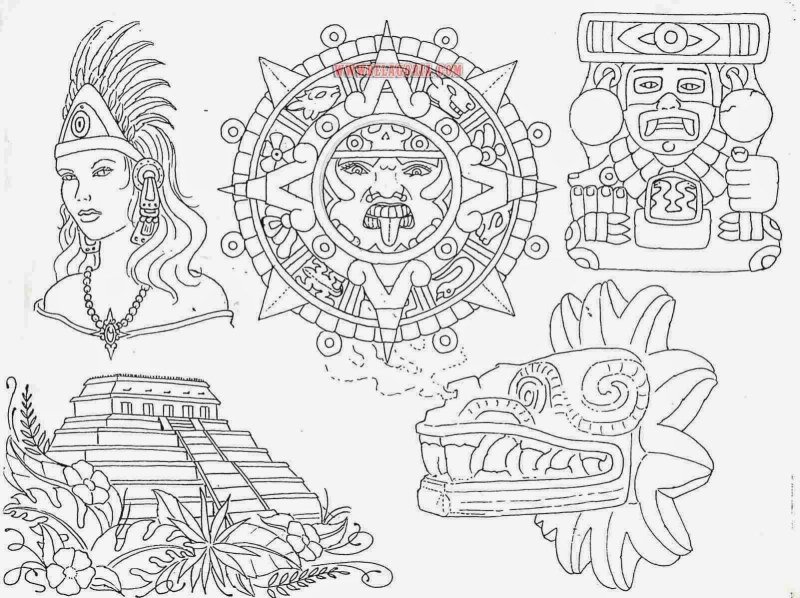 Инки Майя Ацтеки рисунки