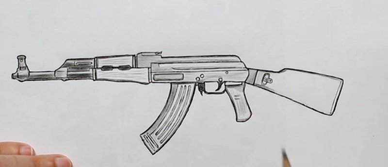 Нарисовать калаш