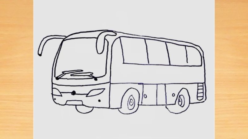 Автобус для рисования для детей
