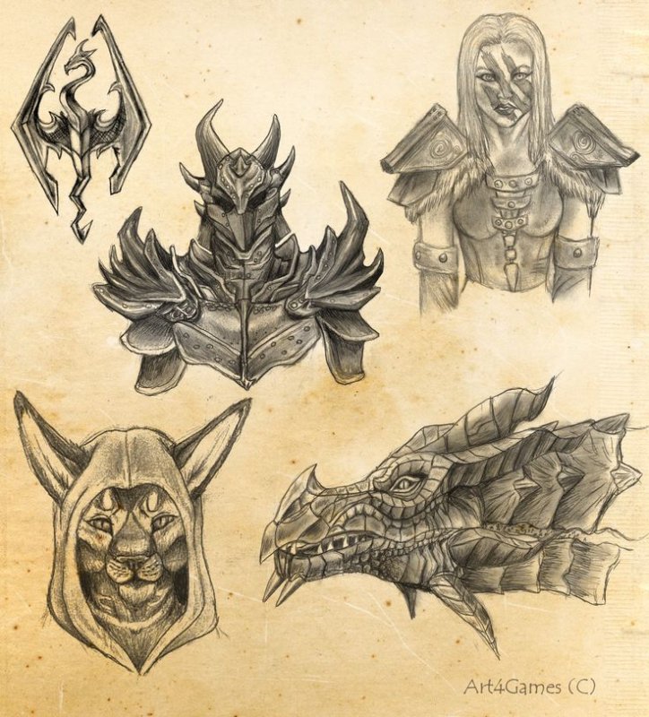 скайрим скетчи