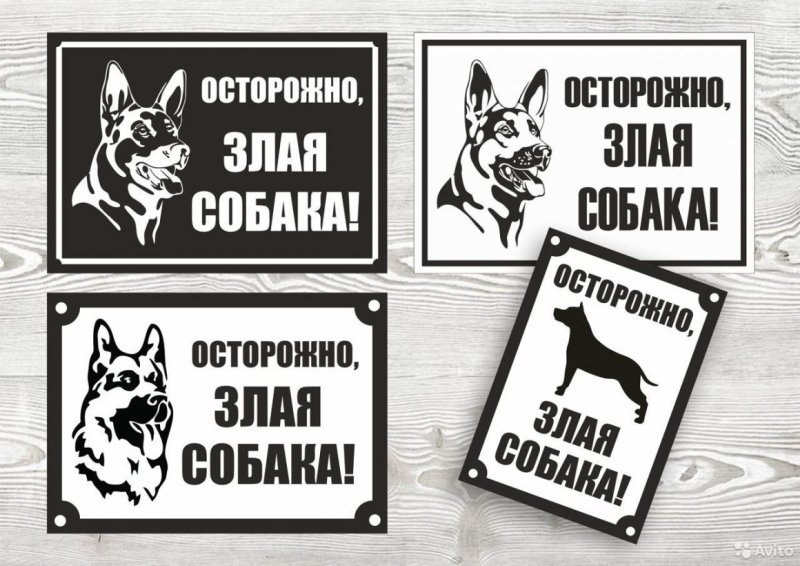 Осторожно, злая собака!