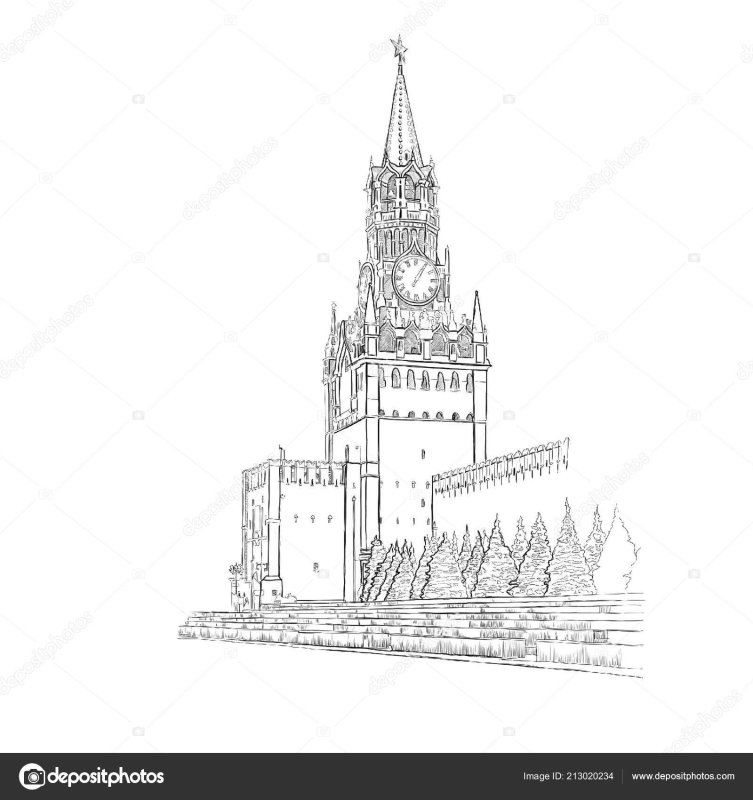Спасская башня башни Московского Кремля